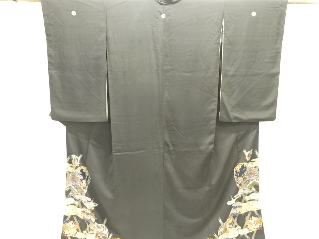 アンティーク　錦紗花丸模様留袖